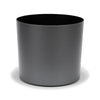 Small Round Metallic Plastic Planter - 10.5 in x 10.5 in x 10 in - Charcoal Metallic - Charcoal Metallic,10.5 in x 10.5 in x 10 in - Charcoal Metallic,10.5 in x 10.5 in x 10 in