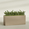 Brisbane Extra Large Long Rectangle Fiberglass Planter - 72 in x 24 in x 32 in - Metallic Gold - Metallic Gold,72 in x 24 in x 32 in