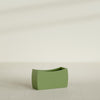 Seoul Large Curved Abstract Fiberglass Planter - 32 in x 12 in x 18 in - Satin Green - Satin Green,32 in x 12 in x 18 in