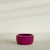 Casablanca Large Round Low Bowl Fiberglass Planter - 30 in x 30 in x 15 in - Gloss Eggplant - Gloss Eggplant,30 in x 30 in x 15 in