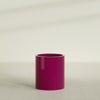 Rio Grande Medium Round Fiberglass Planter - 18 in x 18 in x 20 in - Gloss Eggplant - Gloss Eggplant,18 in x 18 in x 20 in