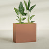 Darwin Extra Large Rectangle Fiberglass Planter - 48 in x 24 in x 42 in - Matte Terracotta - Matte Terracotta,48 in x 24 in x 42 in