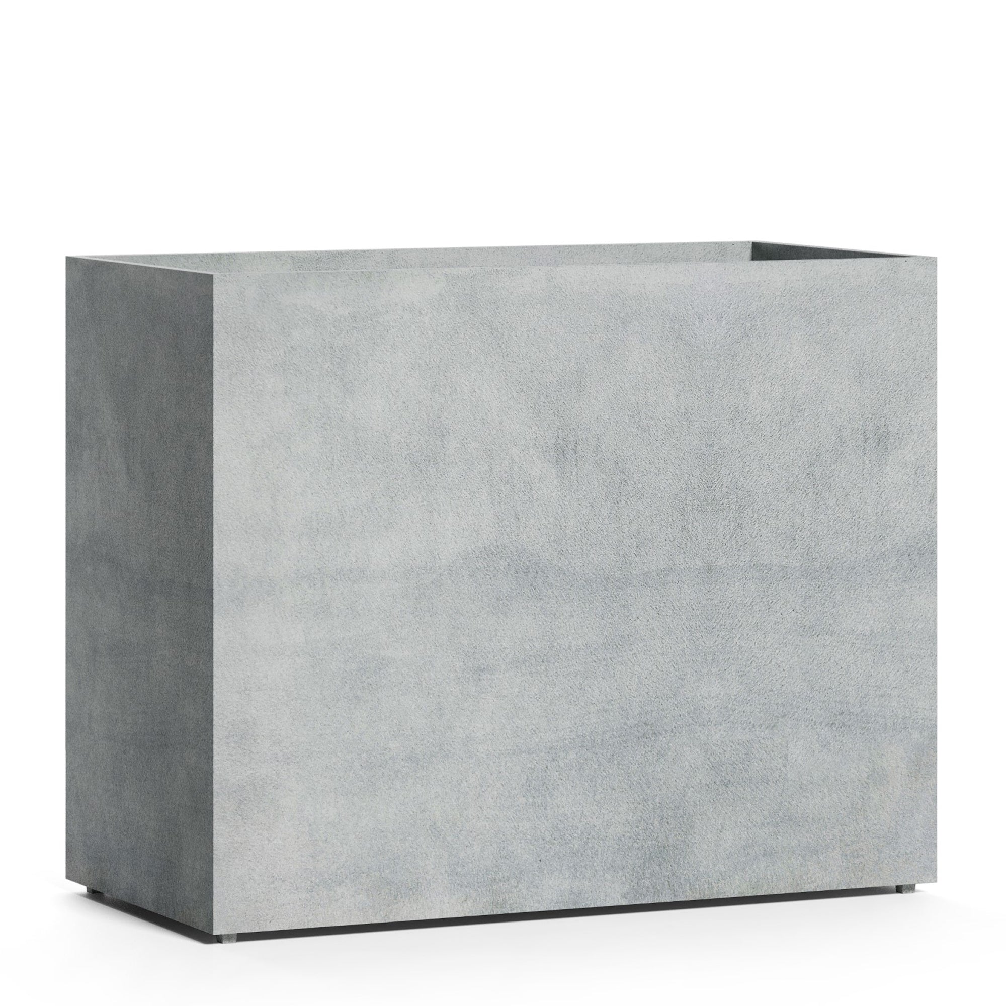Semplito Rectangular Planter – Concrete Stone Finish – Fiberglass Indoor/Outdoor and Weather-Resistant Large Planter (39.5" L x 19.75" W x 31.5" H Exterior, 39" L x 19.3" W Interior) - Concrete Stone,39.3 in x 19.7 in x 31.5 in