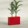 Potsdam Extra Large Long Rectangle Fiberglass Planter - 48 in x 16 in x 32 in - Gloss Red - Gloss Red,48 in x 16 in x 32 in