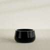 Short Hayden Small Round Fiberglass Planter - 16 in x 16 in x 8 in - Gloss Black - Gloss Black,16 in x 16 in x 8 in