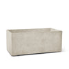 Semplito Rectangular Planter – Sand Stone Finish – Fiberglass Indoor/Outdoor and Weather-Resistant Large Planter (39.5" L x 19.75" W x 15.75" H Exterior, 39" L x 19.3" W Interior) - Sand Stone,39.3 in x 19.7 in x 15.7 in