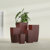 Tapered Column - 20in x 20in x 42in - Weathered Steel - Rust - Weathered Steel - Rust,20 in x 20 in x 42 in