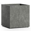 Reglito Cube Planter – Fiberglass Indoor/Outdoor and Weather-Resistant Large Planter (Grey Stone, 27.5" L x 27.5" W x 28" H) - Grey Stone,27.5 in x 27.5 in x 28 in - Grey Stone,27.5 in x 27.5 in x 28 in - Grey Stone,27.5 in x 27.5 in x 28 in - Grey Stone,27.5 in x 27.5 in x 28.1 in