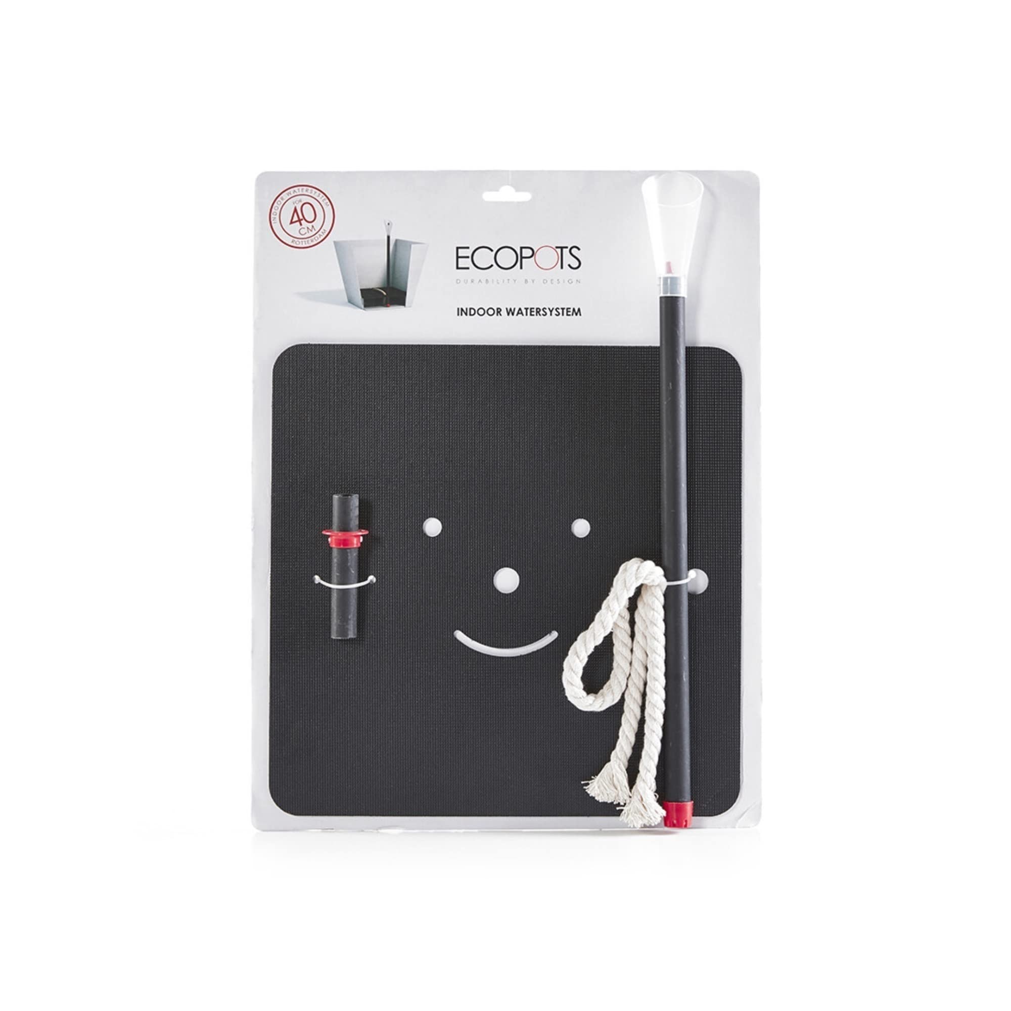 Indoor Self-Watering System 15.8 in x 15.8 in x 1 in - Compatible with 16" Rotterdam - Black,15.7 in x 15.7 in x 1 in