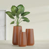 Saigon Large Tapered Round Planter - 16 in x 21 in x 36 in - Matte Terracotta - Matte Terracotta,16.4 in x 20.7 in x 36 in