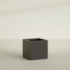 Montroy Medium Cube Square Fiberglass Planter - 28 in x 28 in x 28 in - Matte Brown - Matte Brown,28 in x 28 in x 28 in