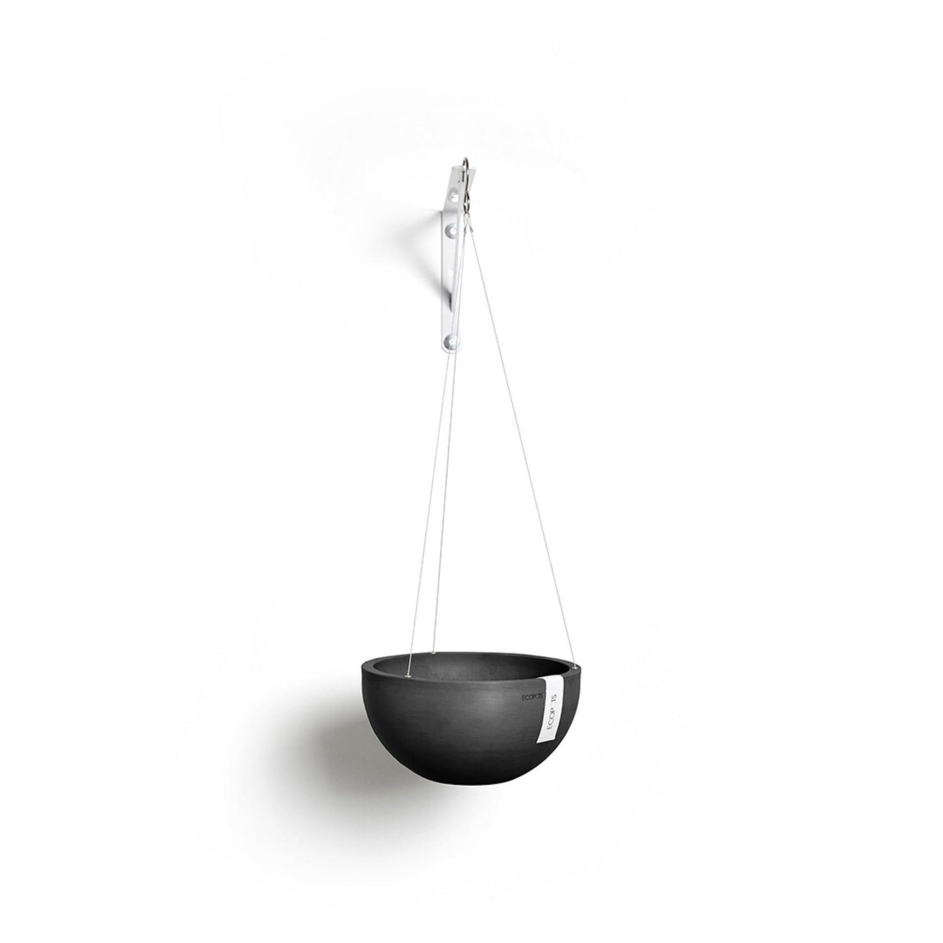 Hanging Brussels Small Bowl Planter - 10.5 in x 10.5 in x 5 in - Dark Grey - Dark Grey,10.5 in x 10.5 in x 5 in