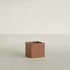 Montroy Small Cube Square Fiberglass Planter - 16 in x 16 in x 16 in - Matte Terracotta - Matte Terracotta,16 in x 16 in x 16 in