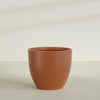 Wannsee Extra Large Round Fiberglass Planter - 50 in x 50 in x 44 in - Matte Terracotta - Matte Terracotta,50 in x 50 in x 44 in