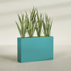 Delray Extra Large Long Rectangle Fiberglass Planter - 48 in x 12 in x 32 in - Satin Sea Foam - Satin Sea Foam,48 in x 12 in x 32 in
