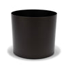 Small Round Metallic Plastic Planter - 7 in x 7 in x 6 in - Brushed Espresso - Brushed Espresso,7 in x 7 in x 6 in
