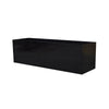 Medium Rectangle Planter - 24 in x 7 in x 7 in - Lacquer Black - Lacquer Black,24 in x 7 in x 7 in