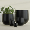 Westfield - 10in diam. x 9in - Matte Black - Matte Black,10 in diam. x 9 in H