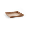 Small Square Saucer - 14 in x 14 in x 1.5 in - Terracotta - Terracotta,14 in x 14 in x 1.5 in
