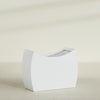 Seoul Extra Large Curved Abstract Fiberglass Planter - 48 in x 20 in x 36 in - Gloss White - Gloss White,48 in x 20 in x 36 in