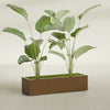 Cuba Large Long Rectangle Fiberglass Planter - 48 in x 14 in x 12 in - Metallic Bronze - Metallic Bronze,48 in x 14 in x 12 in