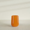 Tall Hayden Medium Round Fiberglass Planter - 15 in x 15 in x 23 in - Gloss Tangerine - Gloss Tangerine,15 in x 15 in x 23 in