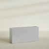 Milano Extra Large Narrow Rectangle Fiberglass Planter - 48 in x 10 in x 24 in - Metallic Silver - Metallic Silver,48 in x 10 in x 24 in
