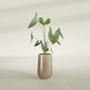 Tall Hayden Medium Round Fiberglass Planter - 18 in x 18 in x 29 in - Metallic Gold - Metallic Gold,18 in x 18 in x 29 in
