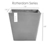 Rotterdam Small Square Planter - 15.75 in x 15.75 in x 13.75 in - Dark Grey - Dark Grey,15.75 in x 15.75 in x 13.75 in,Planter Only