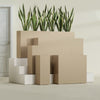 Delray Extra Large Long Rectangle Fiberglass Planter - 60 in x 12 in x 32 in - Metallic Gold - Metallic Gold,60 in x 12 in x 32 in