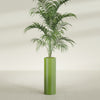 Corry Large Tall Cylinder Fiberglass Planter - 10 in x 10 in x 30 in - Satin Green - Satin Green,10 in x 10 in x 30 in