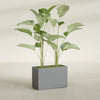 Tolga Large Rectangle Fiberglass Planter - 36 in x 16 in x 24 in - Metallic Gunmetal - Metallic Gunmetal,36 in x 16 in x 24 in