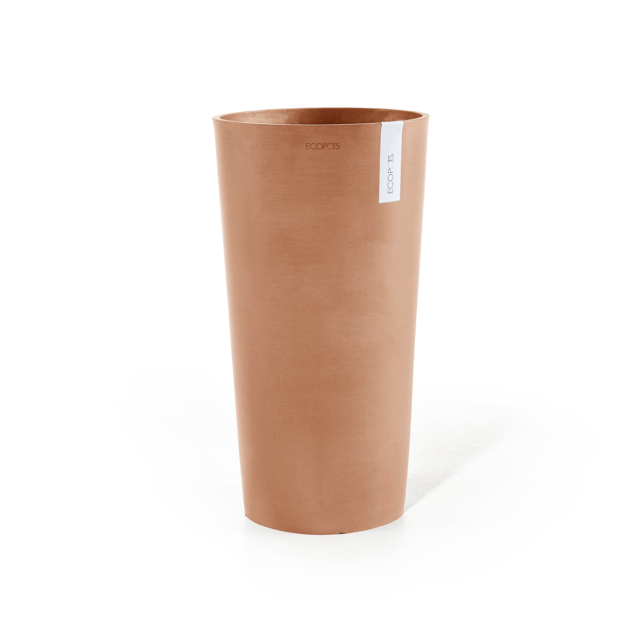 Amsterdam Mid High Medium Round Planter - 13.5 in x 13.5 in x 26 in - Terracotta - Terracotta,13.5 in x 13.5 in x 26 in,Planter Only