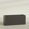 Brisbane Extra Large Long Rectangle Fiberglass Planter - 72 in x 24 in x 32 in - Matte Brown - Matte Brown,72 in x 24 in x 32 in