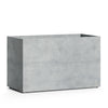 Semplito Rectangular Planter – Concrete Stone Finish – Fiberglass Indoor/Outdoor and Weather-Resistant Large Planter (39.5" L x 19.75" W x 23.5" H Exterior, 39" L x 19.3" W Interior) - Concrete Stone,39.5 in x 19.75 in x 23.5 in - Concrete Stone,39.5 - Concrete Stone,39.3 in x 19.7 in x 23.6 in
