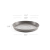 Small Round Saucer - 11.5 in x 11.5 in x 1.3 in - Taupe - Taupe,11.5 in x 11.5 in x 1.25 in