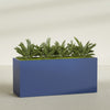 Brisbane Extra Large Long Rectangle Fiberglass Planter - 72 in x 24 in x 32 in - Matte Cobalt Blue - Matte Cobalt Blue,72 in x 24 in x 32 in