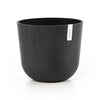 Oslo Small Round Planter - 13.8 in x 13.8 in x 12 in - Dark Grey - Dark Grey,13.75 in x 13.75 in x 12 in,Planter Only