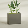 Darwin Extra Large Rectangle Fiberglass Planter - 48 in x 24 in x 42 in - Matte Bronze - Matte Bronze,48 in x 24 in x 42 in