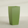 Toulan Extra Large Tall Tapered Square Fiberglass Planter - 23 in x 23 in x 48 in - Satin Green - Satin Green,23 in x 23 in x 48 in