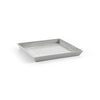 Small Square Saucer - 17 in x 17 in x 1.5 in - White Grey - White Grey,17 in x 17 in x 1.5 in