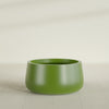 Short Hayden Medium Round Fiberglass Planter - 20 in x 20 in x 10 in - Satin Green - Satin Green,20 in x 20 in x 10 in