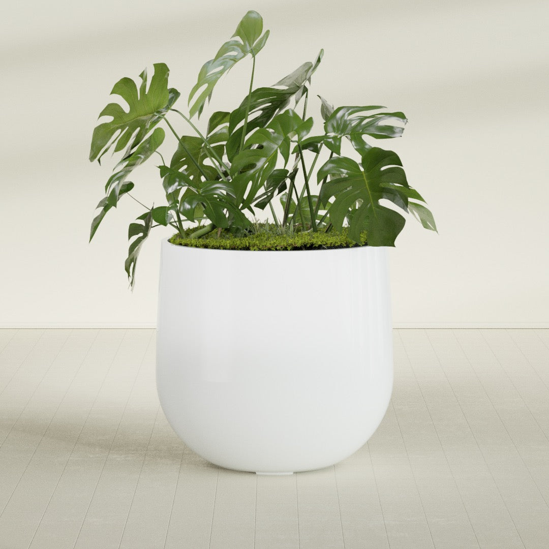 Westfield - 15in diam. x 14in - Matte White - Matte White,38 in diam. x 36 in H