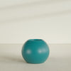 Globe Large Sphere Fiberglass Planter - 30 in x 30 in x 24 in - Satin Sea Foam - Satin Sea Foam,30 in x 30 in x 24 in