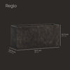Reglo Modular Rectangle Planter - 35.5 in x 11.75 in x 15.75 in - Brown Stone - Brown Stone,35.5 in x 11.75 in x 15.75 in - Brown Stone,35.5 in x 11.75 in x 15.75 in - Brown Stone,35.5 in x 11.75 in x 15.75 in - Brown Stone,35.4 in x 11.8 in x 15.7 in