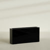 Milano Extra Large Narrow Rectangle Fiberglass Planter - 48 in x 10 in x 24 in - Gloss Black - Gloss Black,48 in x 10 in x 24 in