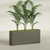 Potsdam Extra Large Long Rectangle Fiberglass Planter - 72 in x 16 in x 32 in - Matte Bronze - Matte Bronze,72 in x 16 in x 32 in