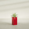 Hollywood Medium Rectangle Fiberglass Planter - 12 in x 12 in x 24 in - Gloss Red - Gloss Red,12 in x 12 in x 24 in