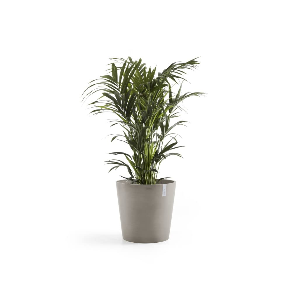 Amsterdam Medium Round Planter - 23.5 in x 23.5 in x 21.5 in - Taupe - Taupe,23.5 in x 23.5 in x 21.5 in,Planter Only