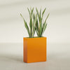 Perth Large Tall Rectangle Fiberglass Planter - 36 in x 16 in x 42 in - Gloss Tangerine - Gloss Tangerine,36 in x 16 in x 42 in